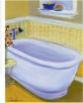 Jeff Condon - Porcelain Bath l Size 9x11 by Jeff Condon