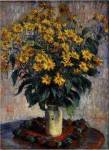 Jerusalem Artichoke Flowers by Claude Monet