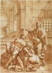 Joseph Interpreting the Dreams of His Fellow Prisoners by Francesco Salvator Fontebasso
