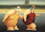 Judy and Marge by Lowell Herrero
