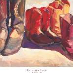 Kathleen Lack - Boots I Size 16x17 by Kathleen Lack