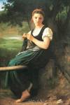 Knitting Girl, 1869 by William Adolphe Bouguereau