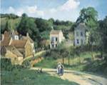 L'Hermitage at Pontoise, c. 1867 by Camille Jacob Pissarro