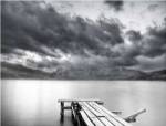 Lake with Dock by Nish Nalbandian