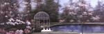 Lakeside Gazebo Panel by Diane Romanello