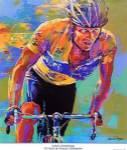 Lance Armstrong - 7X Tour de France Champion (11 x 14) by Malcolm Farley