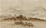 Landscape in Latium with Farm Laborers by Claude Lorraine