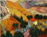 Landscape with House and Ploughman, 1889 by Vincent van Gogh