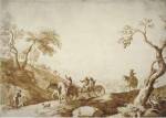 Landscape with Travelers by Marco Ricci