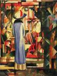 Large Bright Showcase by Auguste Macke