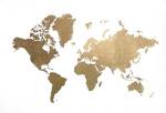 Large Gold Foil World Map - Metallic Foil by Jennifer Goldberger
