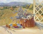 Lavender Basket by Ruth Baderian
