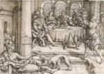 Lazarus Begging for Crumbs from Dives's Table by Albrecht Durer