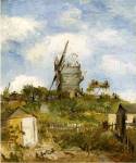 Le Moulin de Blute-Fin, Montmartre, 1886 by Vincent van Gogh