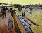 Le Pont de Trinquetaille in Arles, 1888 by Vincent van Gogh