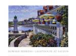 Lighthouse At Sauzon by Howard Behrens
