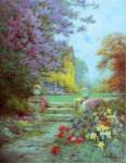 Lilacs & Iris by Alfred De Breanski