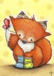Little Fox in Socks by Jennifer Nilsson