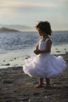 Little Girl On Beach by Tanya Hovey