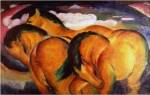 Little Yellow Horses, 1912 by Franz Marc