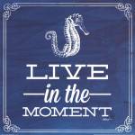 Live in the Moment Blue by Katie Pertiet