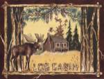 Log Cabin Moose by Anita Phillips