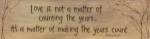 Love Is Not A Matter Of by Karen Tribett