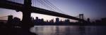 Low angle view of a bridge, Manhattan Bridge, Lower Manhattan, New York City, New York State, USA by Panoramic Images
