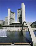 Low angle view of a building on the waterfront, Toronto, Ontario, Canada
