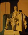 Low angle view of a statue, Lincoln Memorial, Washington DC, USA