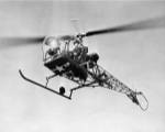Low angle view of military helicopter in flight