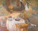 Luncheon in the Garden by Claude Monet
