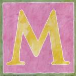 M - Pink Background by Victoria Hassy