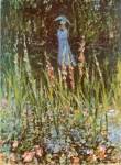 Madame Monet in Her Garden at Giverny by Claude Monet