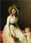 Madame Pierre Seriziat with her Son by Jacques-Louis David