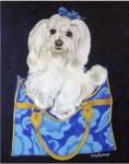 Maltese Clutch by Carol Dillon