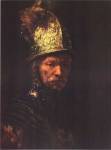 Man with Helmet by Harmensz Van Rijn Rembrandt