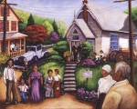 Mancusi - Country Church Service Size 8x10 by Mancusi