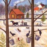 Maple Sugar House by Donna Lacey-Derstine