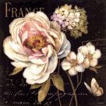 Marche de Fleurs on Black by Lisa Audit