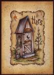 Mary ann June - Her Outhouse Size 5x7 by Mary Ann June