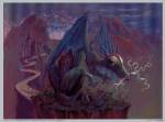 Mastrangelo - Green Dragon Size 6x8 by Judy Mastrangelo