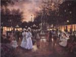 Meeting at the Fountain by Christa Kieffer