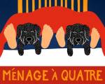 Menage A Quatre Black Black by Stephen Huneck