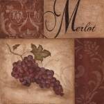 Merlot Grapes by Eugene Tava