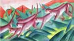 Monkey Frieze, 1911 by Franz Marc