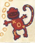 Monkey - mini by Liz Clay