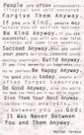 Mother Teresa Quote by Veruca Salt