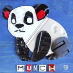 Munch The Panda License Plate Art by Design Turnpike
