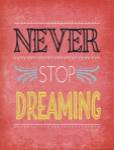 Never Stop Dreaming by Jennifer Pugh